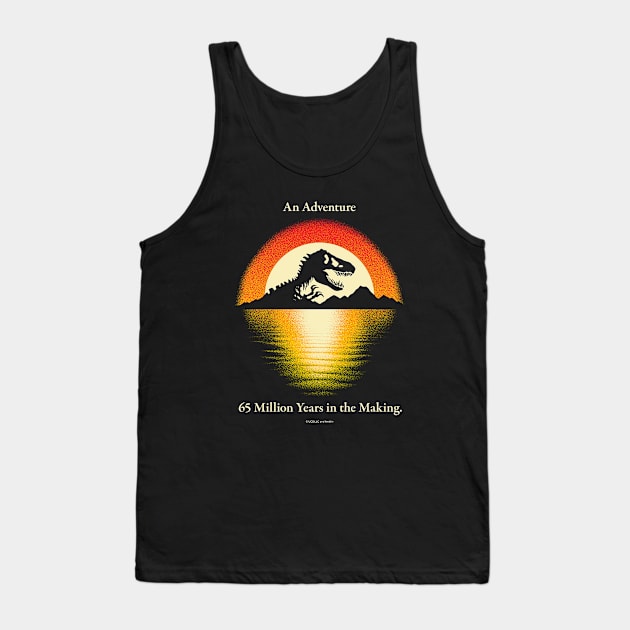 Jurassic Park Nublar T-Rex Sunset Silhouette Tank Top by avperth